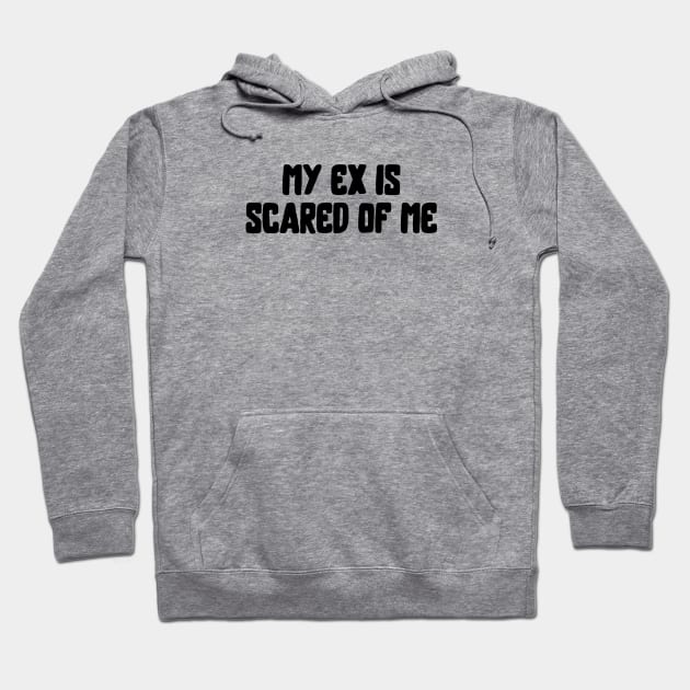 My Ex Is Scared Of Me Hoodie by hippohost